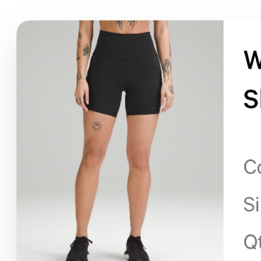 Lululemon biker shorts
